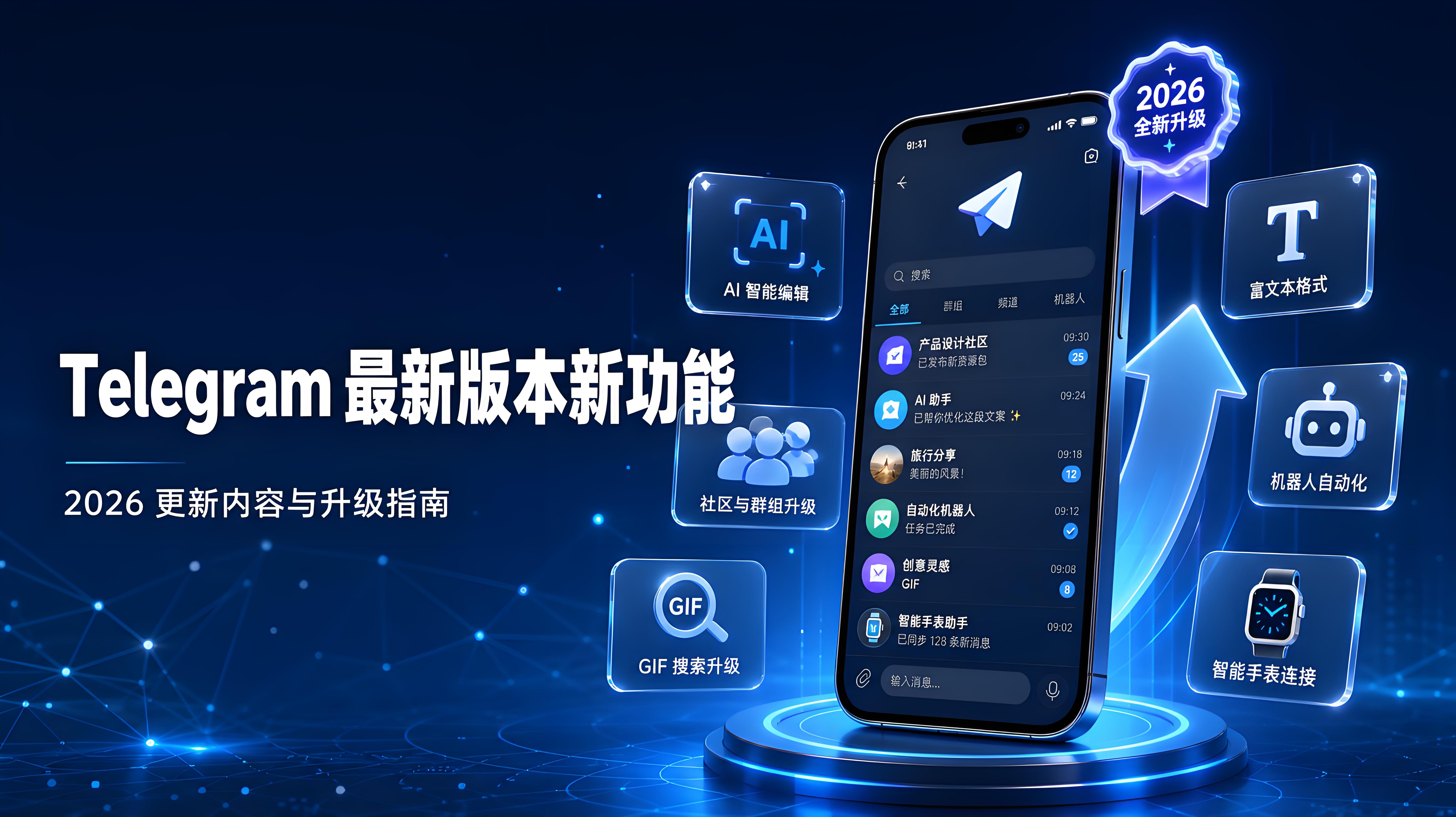 Telegram 新版功能詳解｜2026 更新亮點與使用變化