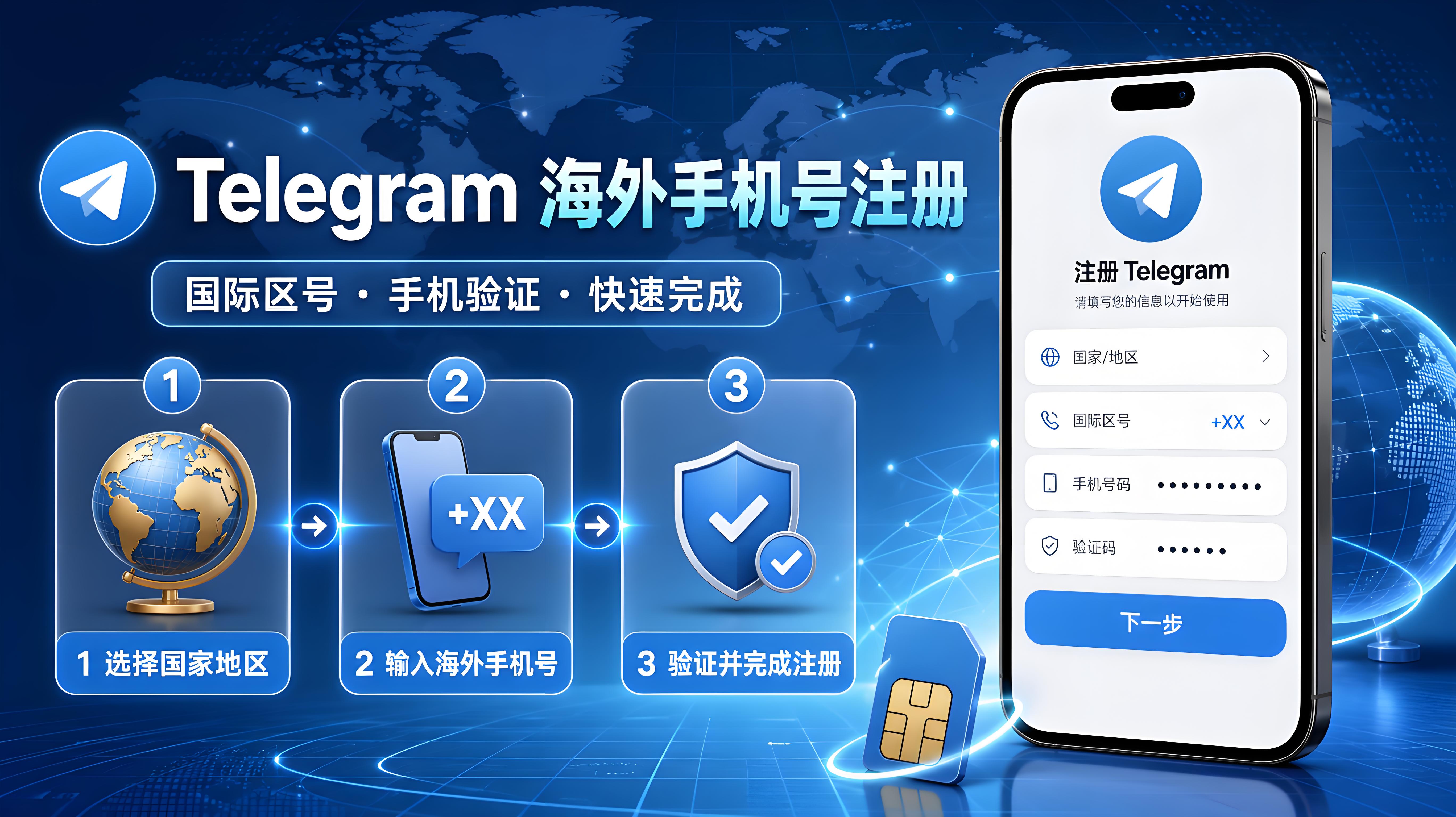 Telegram 海外號碼註冊流程