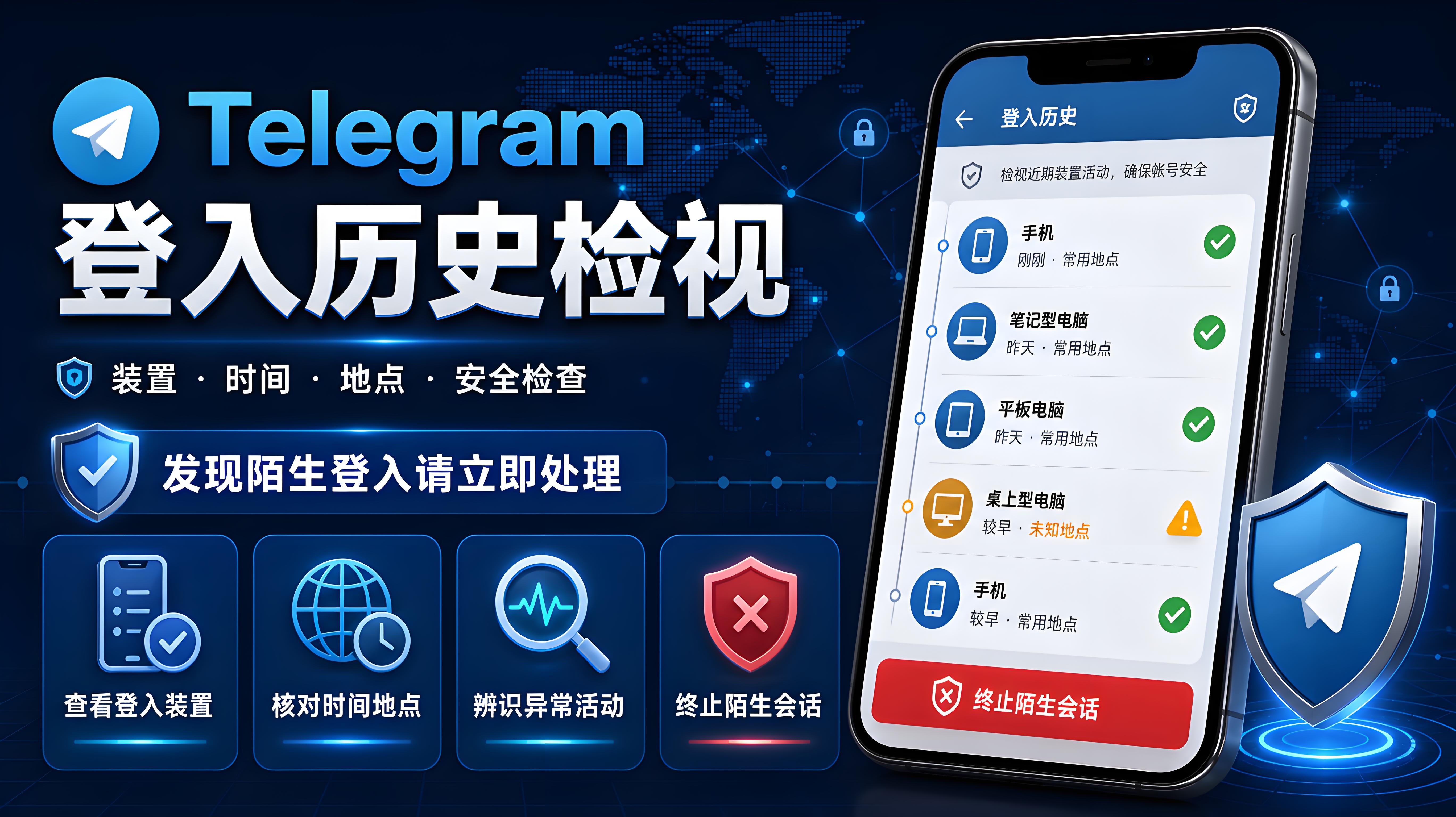 Telegram 登入記錄管理