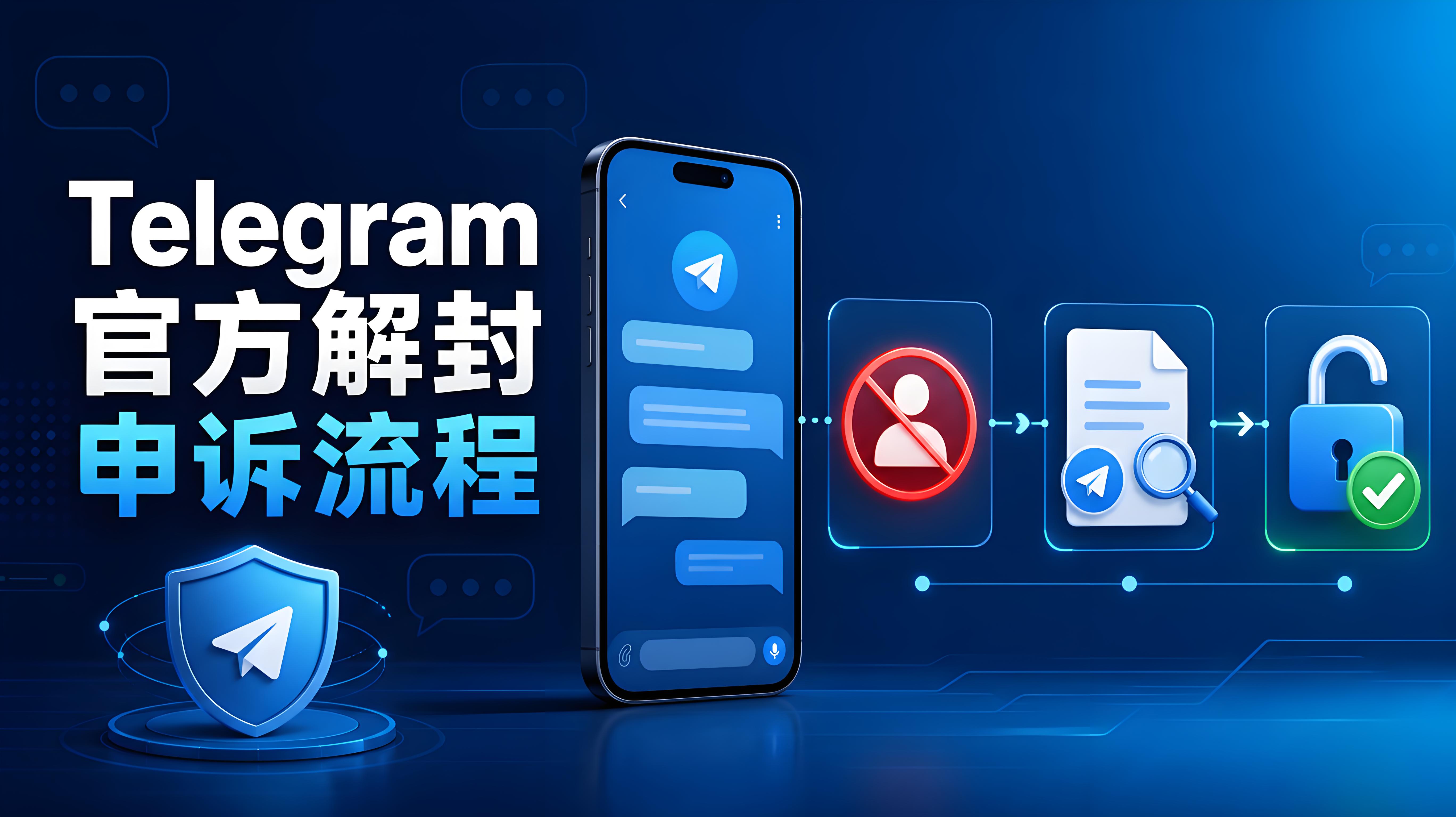 Telegram 官方解封申訴指南｜賬號恢復流程與稽核說明