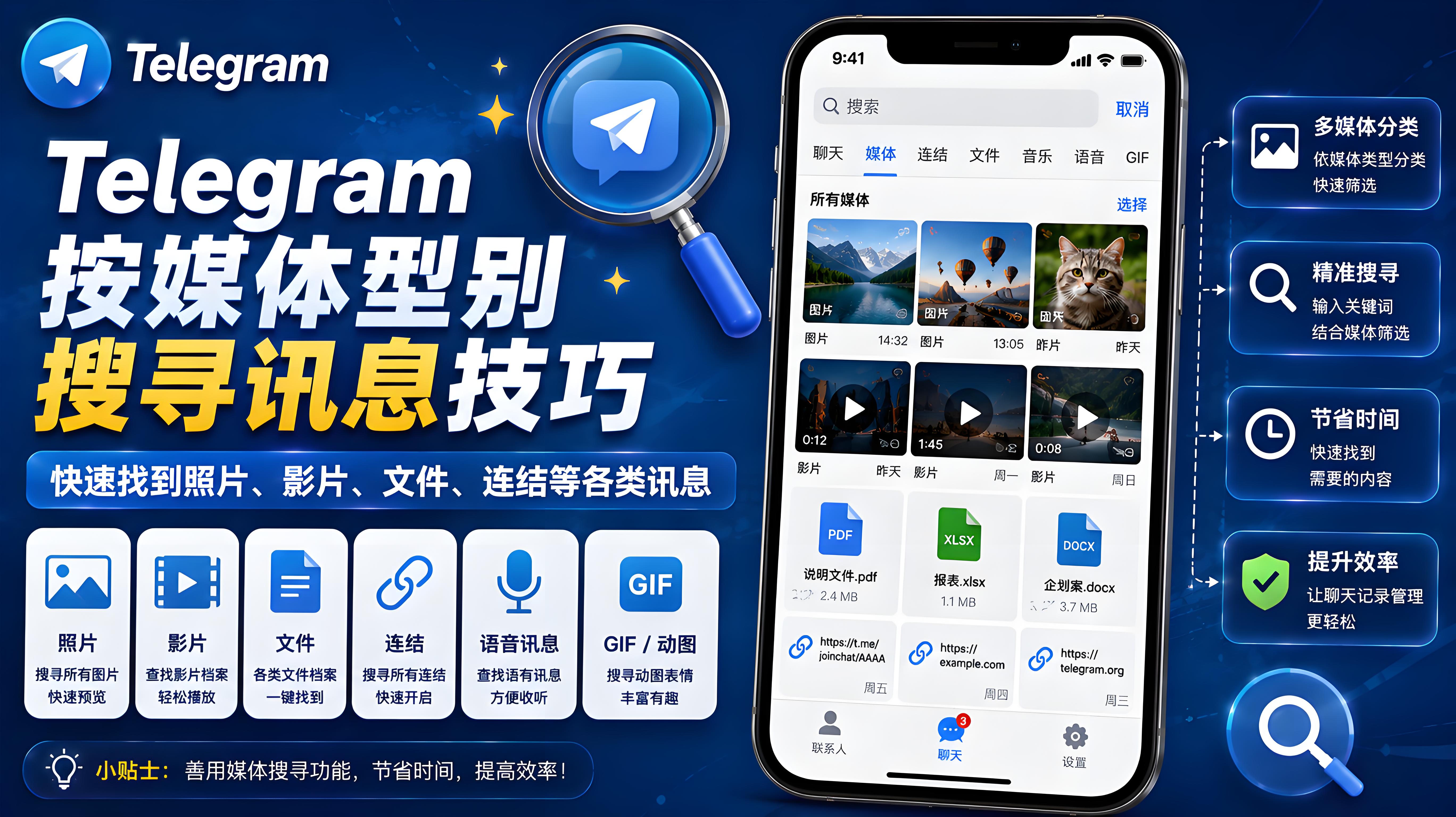 Telegram 歷史資料怎麼搜尋？讓聊天中的檔案和媒體重新被找到