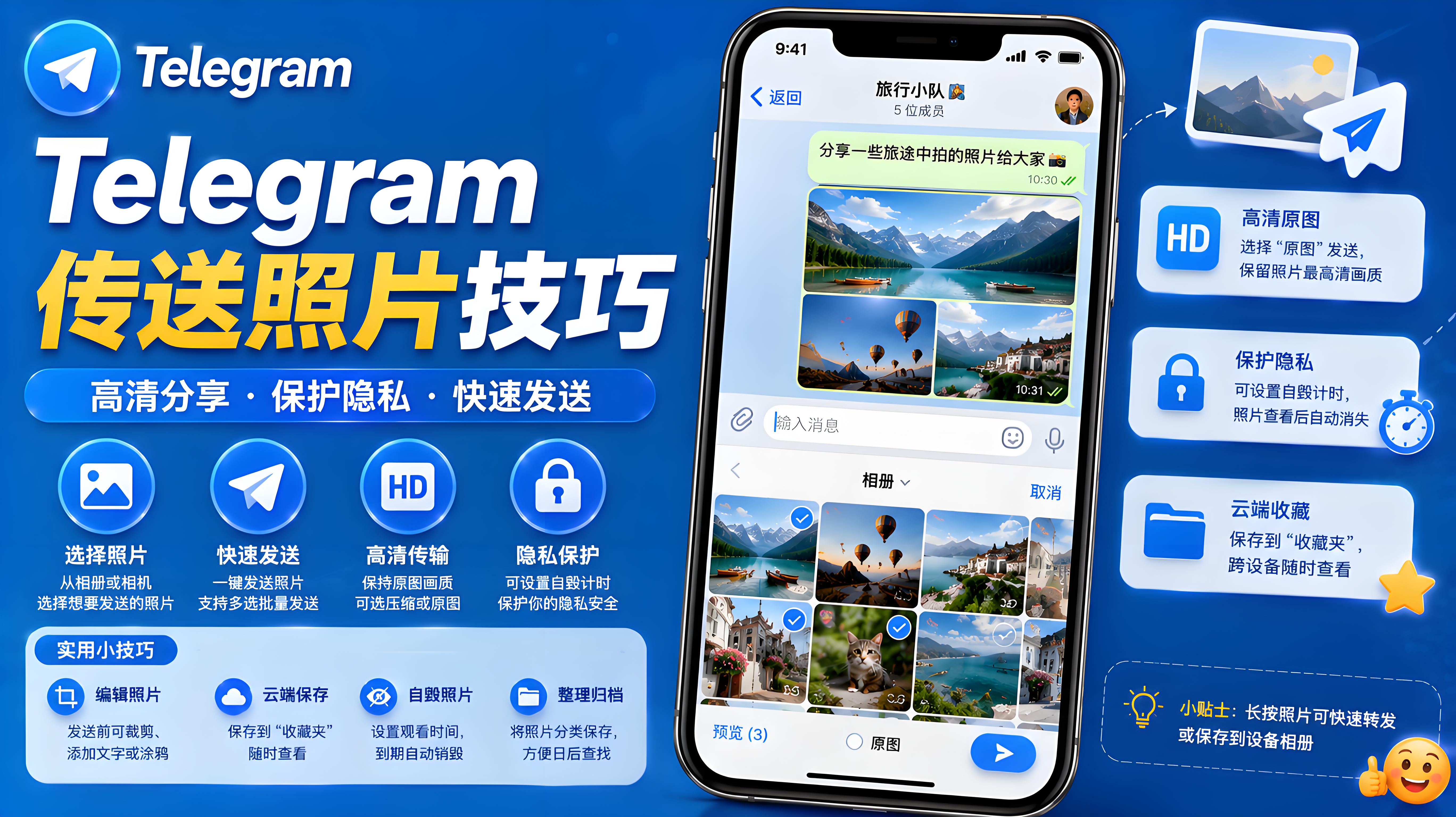 Telegram 照片功能怎麼用？傳送、儲存與圖片安全管理技巧