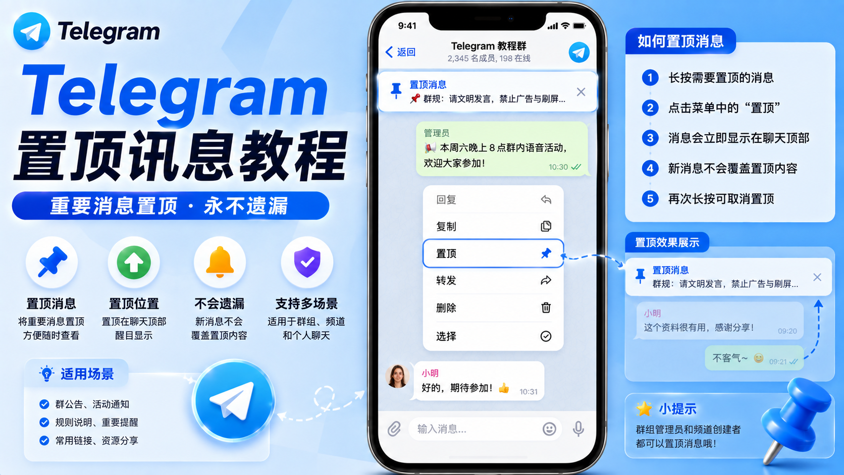 Telegram Pin Message詳解：如何利用置頂訊息最佳化資訊管理？
