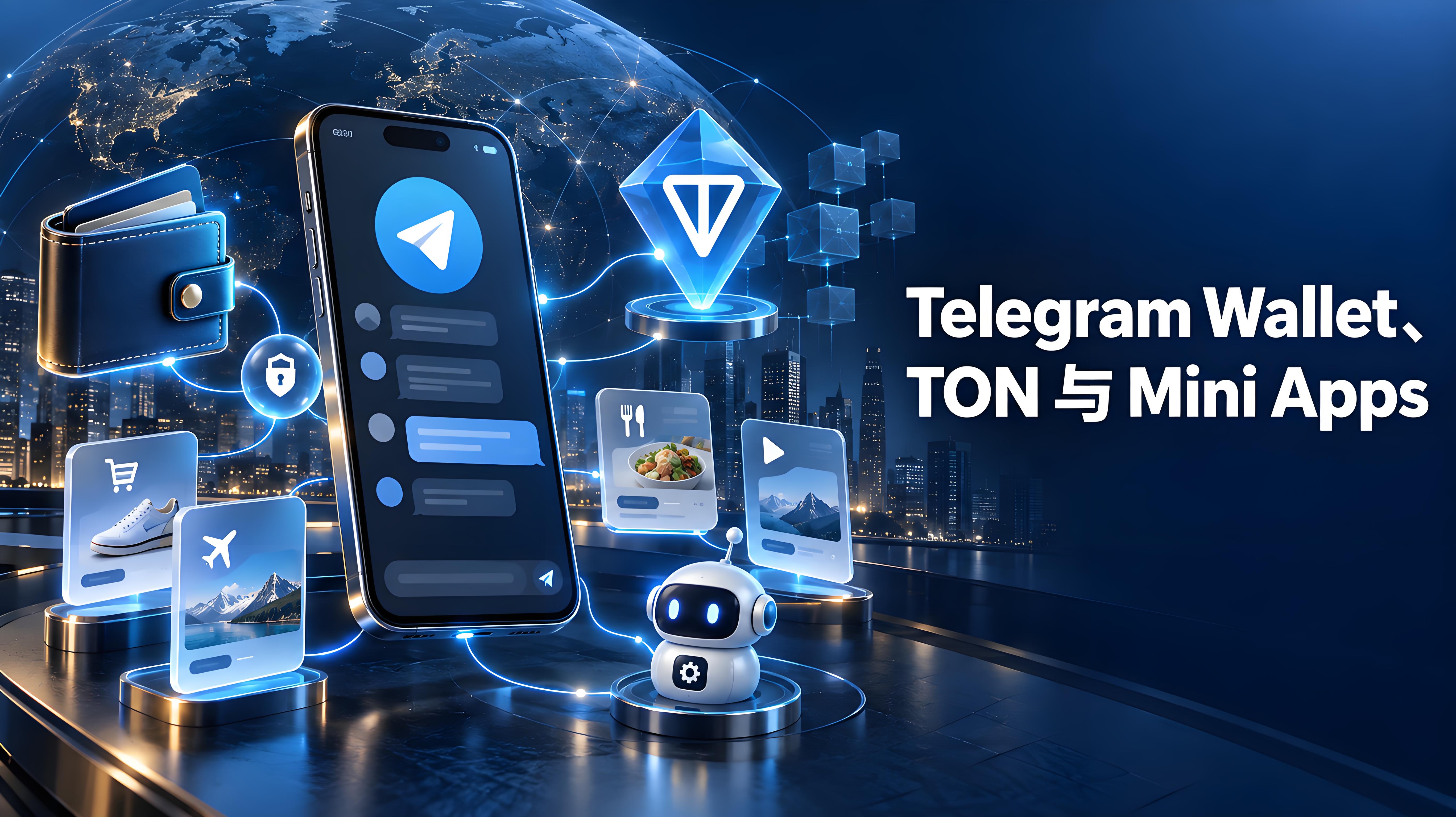 Telegram Wallet、TON、Mini Apps與Bot生態：數字經濟入口如何形成？