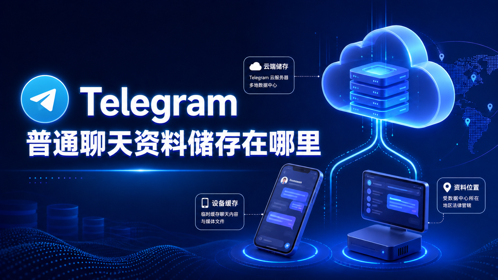 Telegram 聊天記錄儲存在哪裡？普通雲聊天儲存方式與同步機制解析