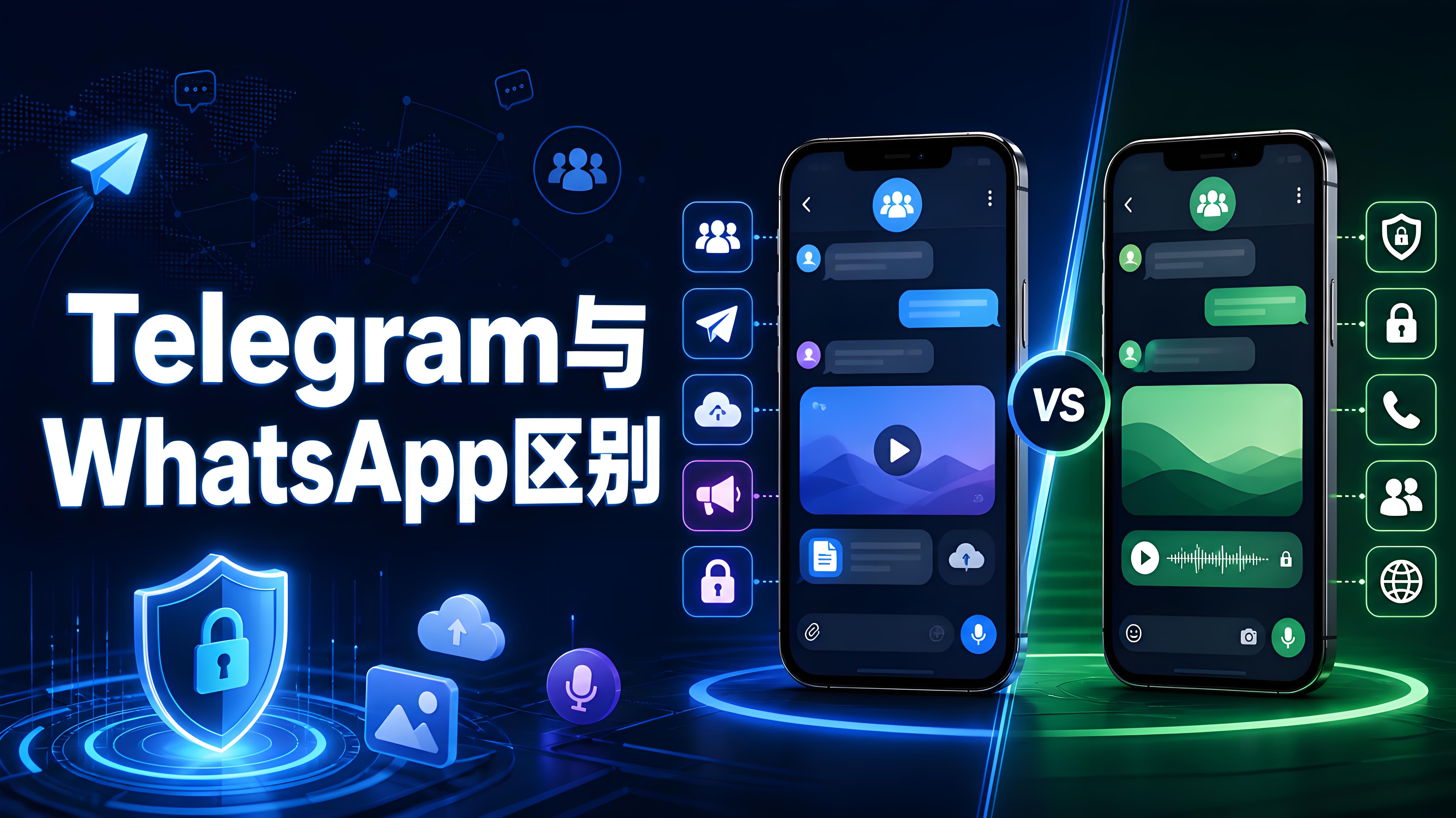 Telegram與WhatsApp對比解析：兩款全球通訊應用在功能理念與生態方向上的差異