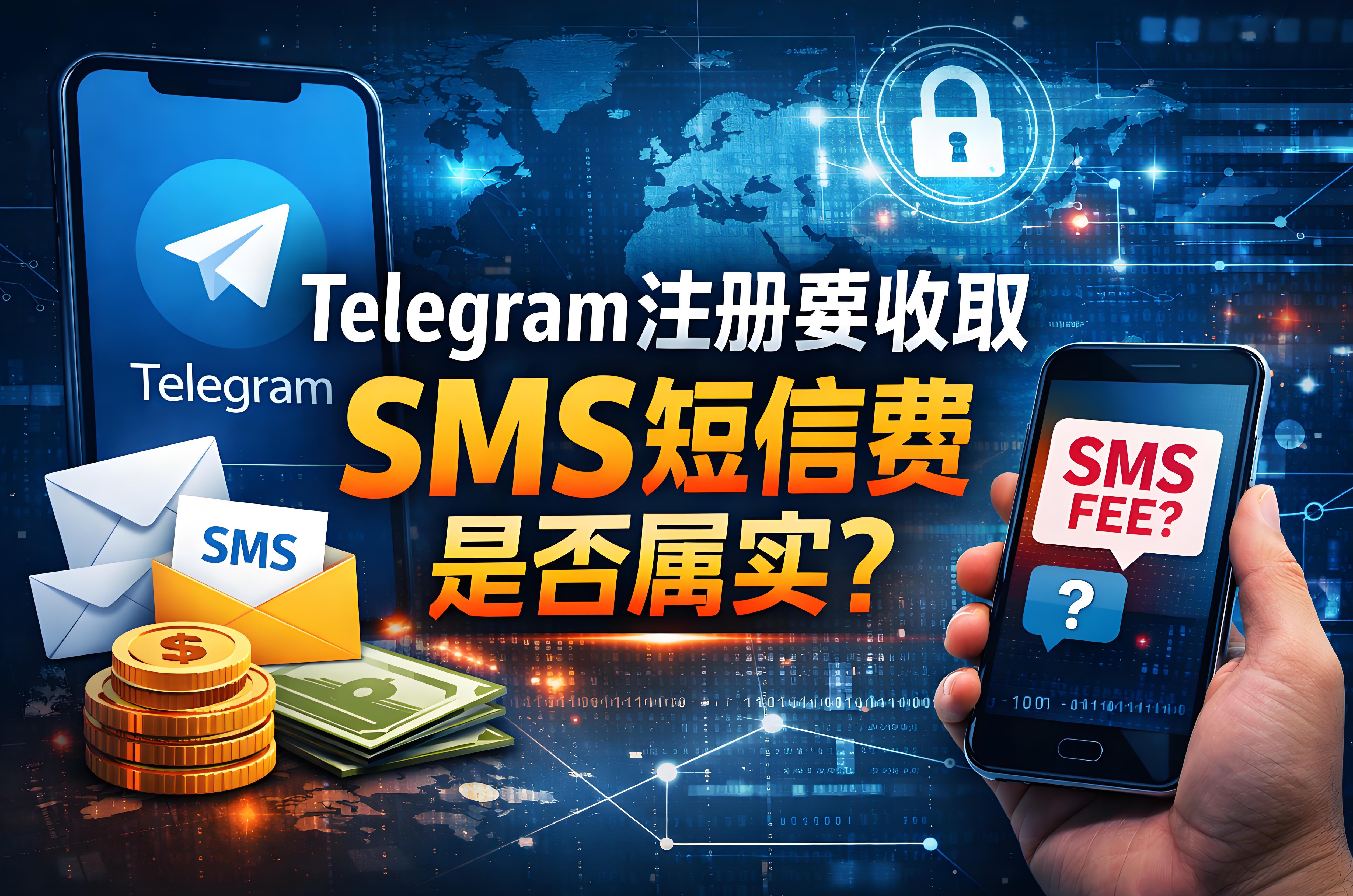 Telegram註冊要收SMS費用是否屬實？