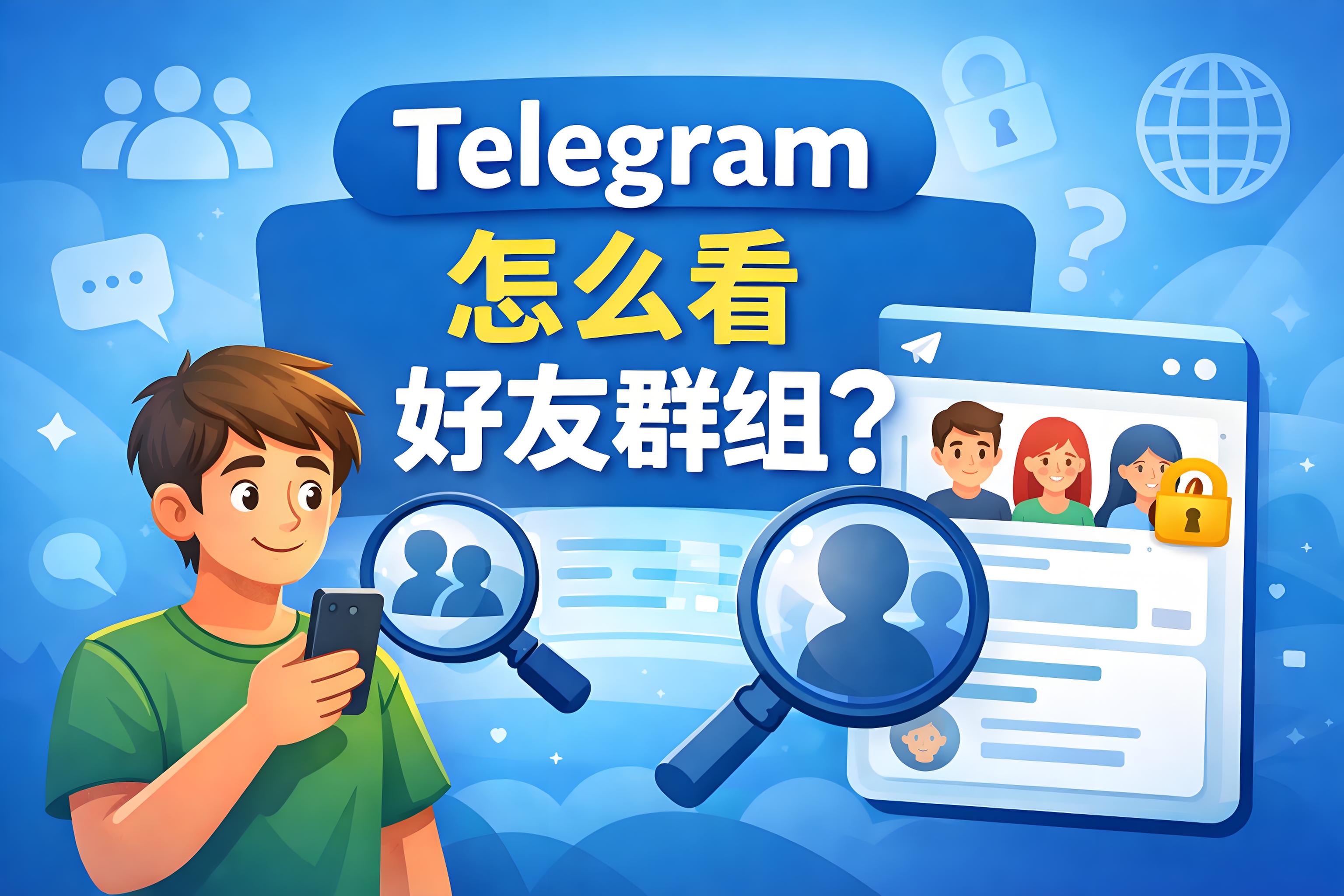 Telegram檢視好友群組有何技巧？